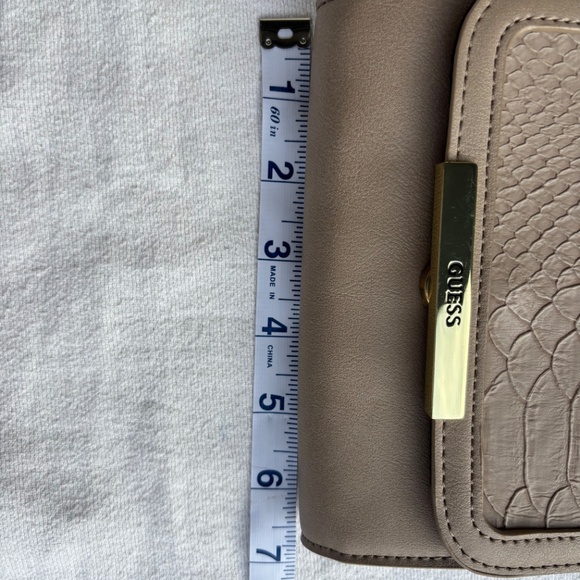 Guess Tan Snakeskin Small Crossbody Purse - Picture 8 of 11